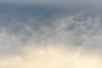 Luminous cloudscape as a beautifully textured nature background
