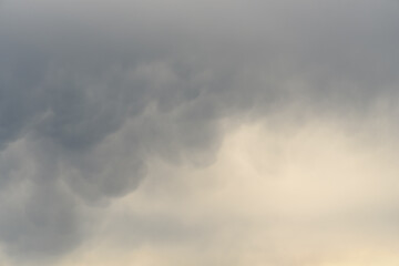 Luminous cloudscape as a beautifully textured nature background
