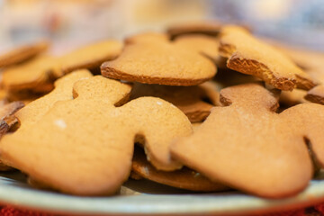 christmas cookies on a plate