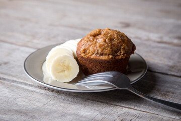 Delicious homemade banana muffins 