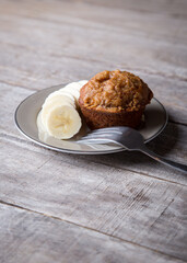 Delicious homemade banana muffins 
