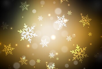 Dark Green, Yellow vector template in carnival style.