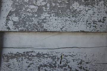 Cracking White Painted Shingle Wall