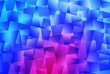 Obraz premium Light Pink, Blue vector shining triangular layout.