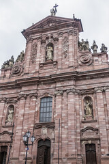 Fototapeta premium View of Heidelberg Jesuitenkirche. The church built in the Baroque style from 1712 to 1759. Heidelberg, Baden-Wurttemberg, Germany.