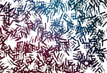 Dark multicolor, rainbow vector backdrop with long lines.