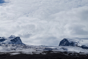 Fototapeta na wymiar Vatnajokull glacier near Kverfjoll area, Iceland nature