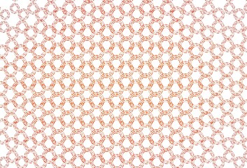 Light orange vector pattern with spheres.