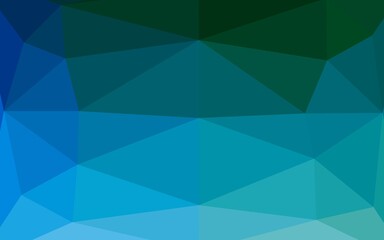 Light Blue, Green vector polygonal template.