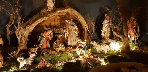 Obraz premium christmas nativity