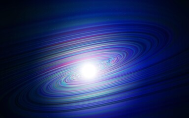 Dark BLUE vector texture with milky way stars. Blurred decorative design in simple style with galaxy stars. Pattern for futuristic ad, booklets.