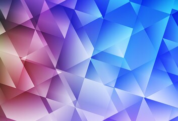 Obraz premium Light Blue, Red vector shining triangular layout.