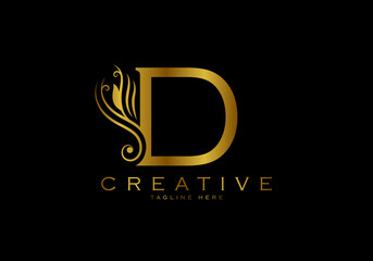 Letter D Luxury Logo Template