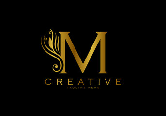 Letter M Luxury Logo Template