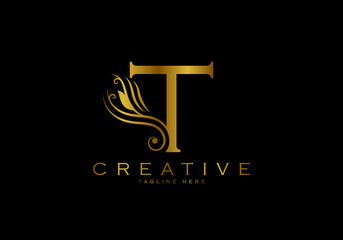 Letter T Luxury Logo Template