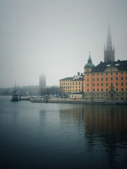 Fototapeta premium view of stockholm city old town