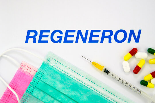 Regeneron is a leading biotechnology company using the power of science to bring new medicines to patients in need. Concept photo
