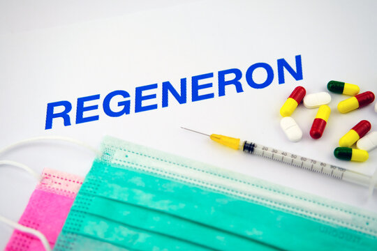 Regeneron is a leading biotechnology company using the power of science to bring new medicines to patients in need. Concept photo