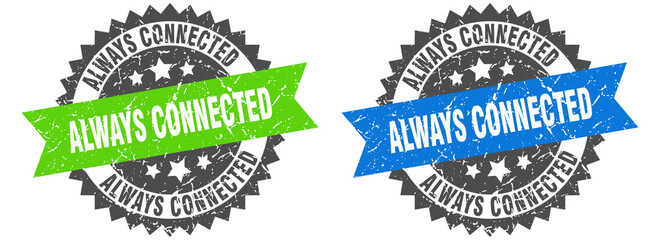 always connected band sign. always connected grunge stamp set