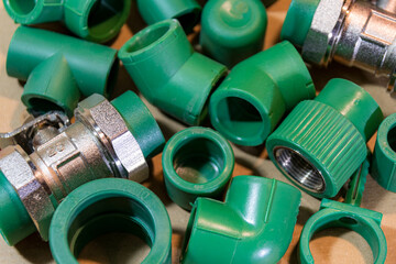 threaded plastic materials and pipes for the metallurgical and construction industry