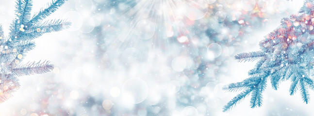 Christmas abstract colorful festive background.