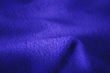 Abstract deep blue trendy color luxury background, piece of cloth or microfiber.