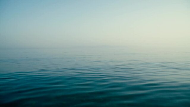 Wonderful summer scene of the tame sea
