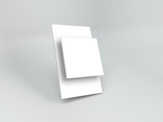 3D Illustration. App screen presentation mock up isolated.