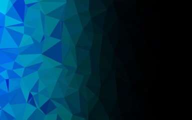 Obraz premium Light BLUE vector polygonal background.