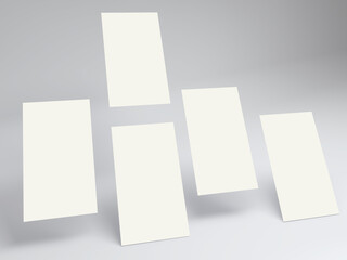 3D Illustration. App screen presentation mock up isolated.