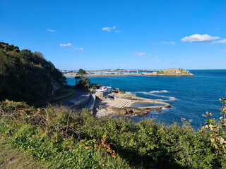 Bathing Pools and Castle Cornet, Guernsey Channel Islands