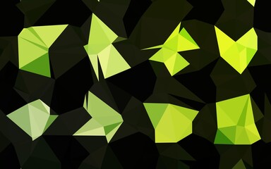 Light Green vector abstract polygonal cover.