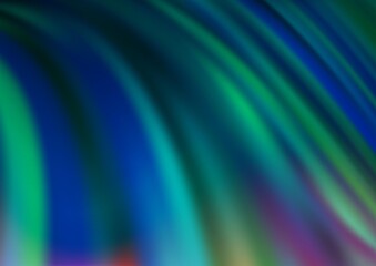 Fototapeta premium Light Green vector background with abstract lines.