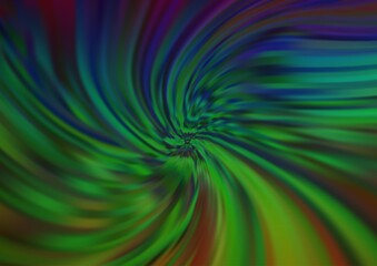 Dark Multicolor, Rainbow vector template with liquid shapes.