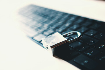 Internet and computer security concept.