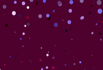 Light Pink, Blue vector backdrop with dots.