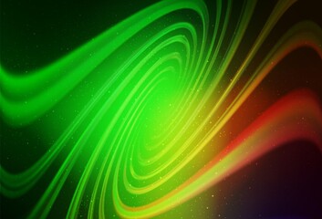 Light Green, Red vector template with space stars. Modern abstract illustration with Big Dipper stars. Template for cosmic backgrounds.