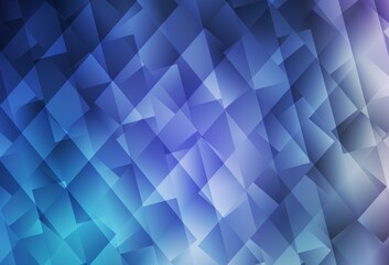 Obraz premium Dark Pink, Blue vector background in polygonal style.