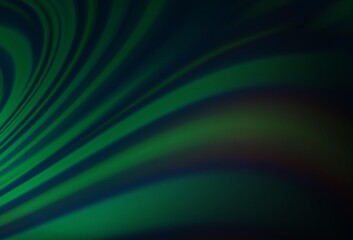 Dark Green vector template with abstract lines.