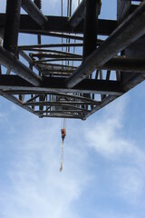 Naklejka premium crane on a construction site
