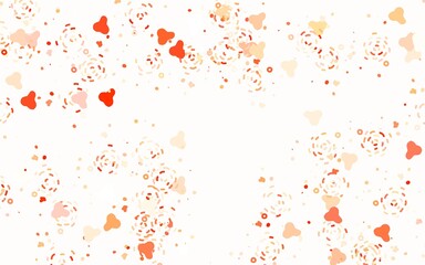 Light Red vector background with abstract shapes.