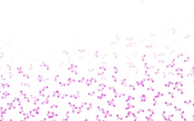 Light Blue, Red vector background with bubbles.