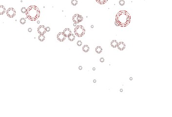 Light Red vector backdrop with dots.