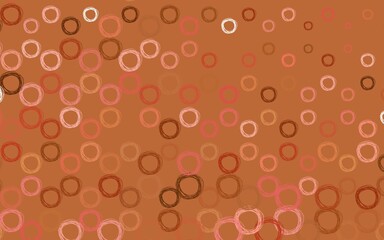 Light Red, Yellow vector backdrop with dots.