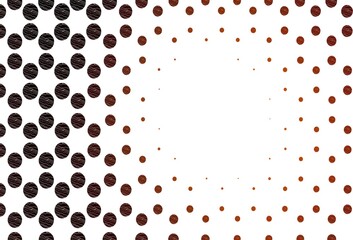 Light orange vector texture with disks.