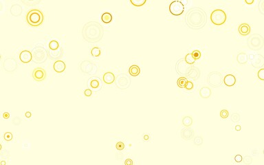Light Green, Yellow vector background with spots.