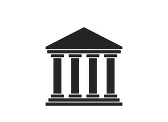 bank icon. isolated vector finance and banking symbol