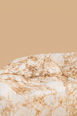 Stone background jewellery mockup.