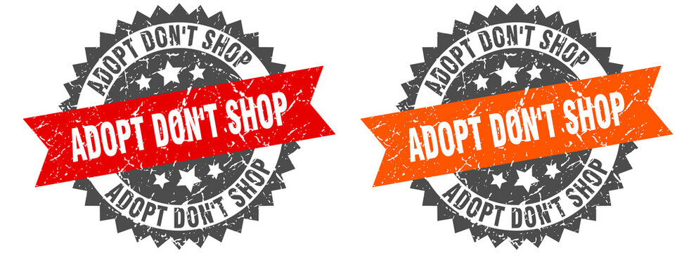 adopt don't shop band sign. adopt don't shop grunge stamp set