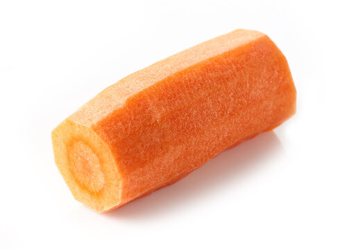 piece of peeled carrot